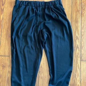 Helmut Lang black dress joggers